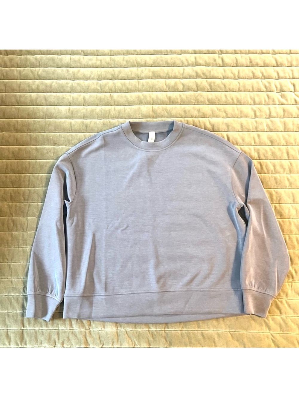 Lululemon softstreme Perfectly Oversized Cropped Crewneck Light Blue Size Small